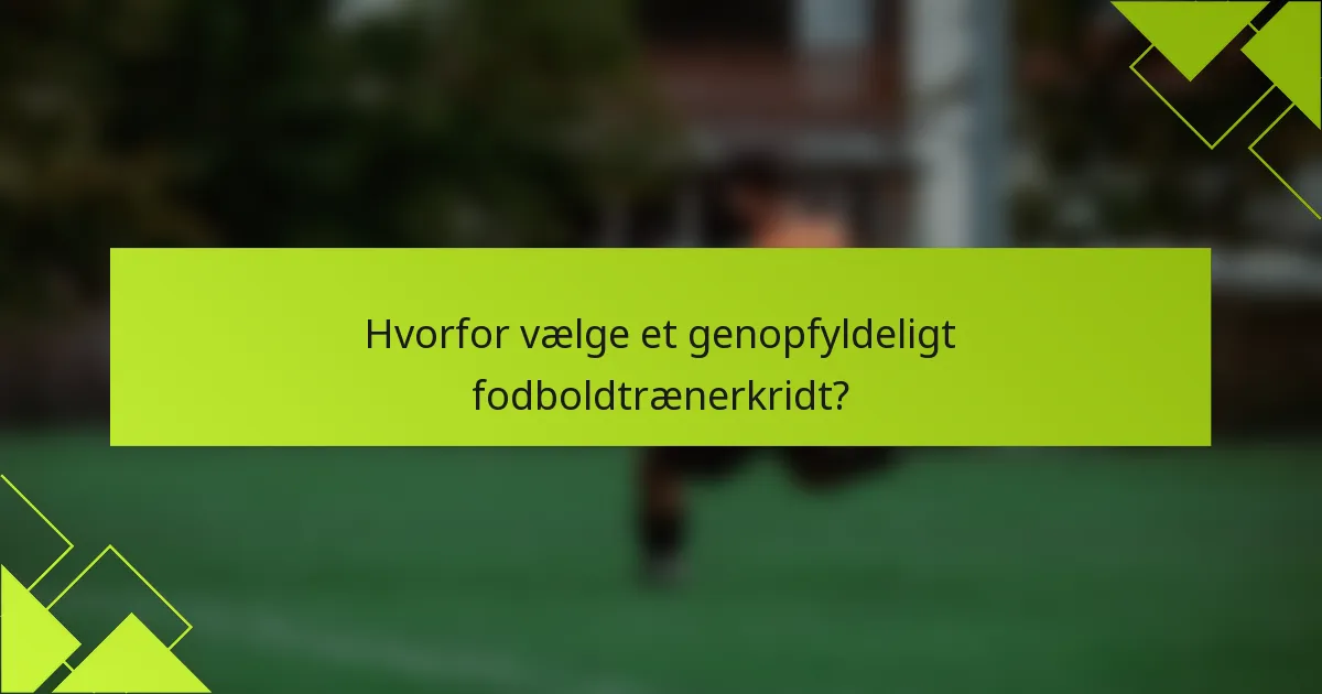 Hvorfor vælge et genopfyldeligt fodboldtrænerkridt?